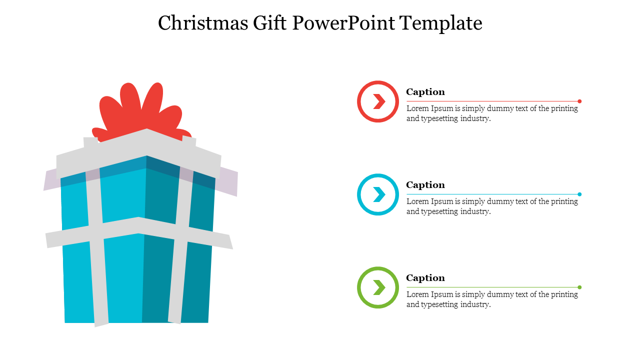 Christmas Gift PowerPoint Template